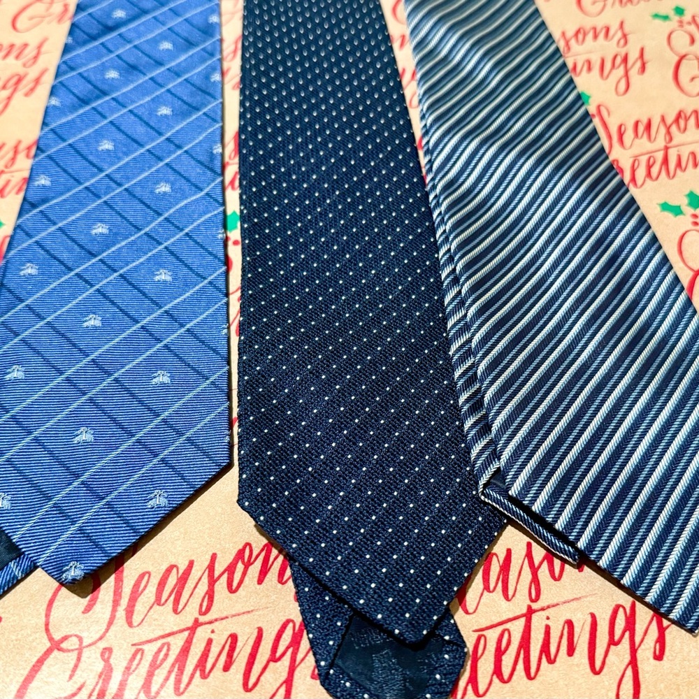 Versace Blue and Black Tie Collection